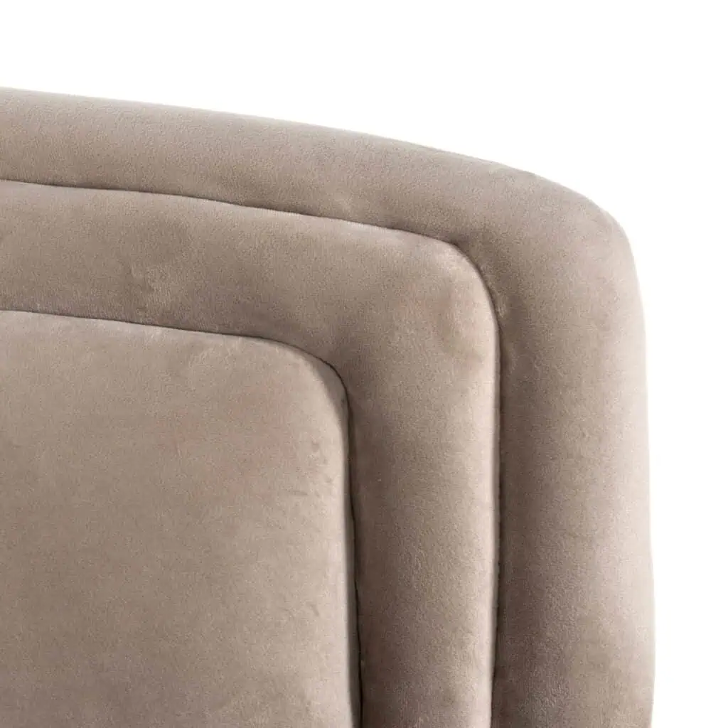 - Lounge stoel Hazel khaki velvet fire retardant