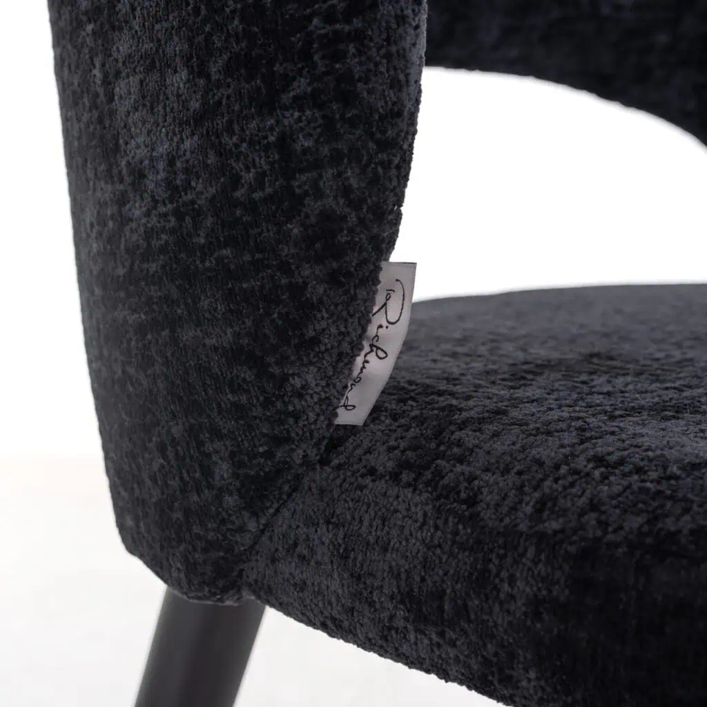 - Eetkamerstoel Savoy black chenille