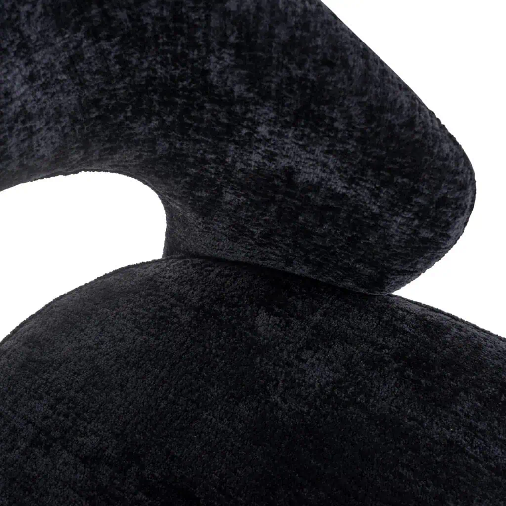 - Eetkamerstoel Savoy black chenille