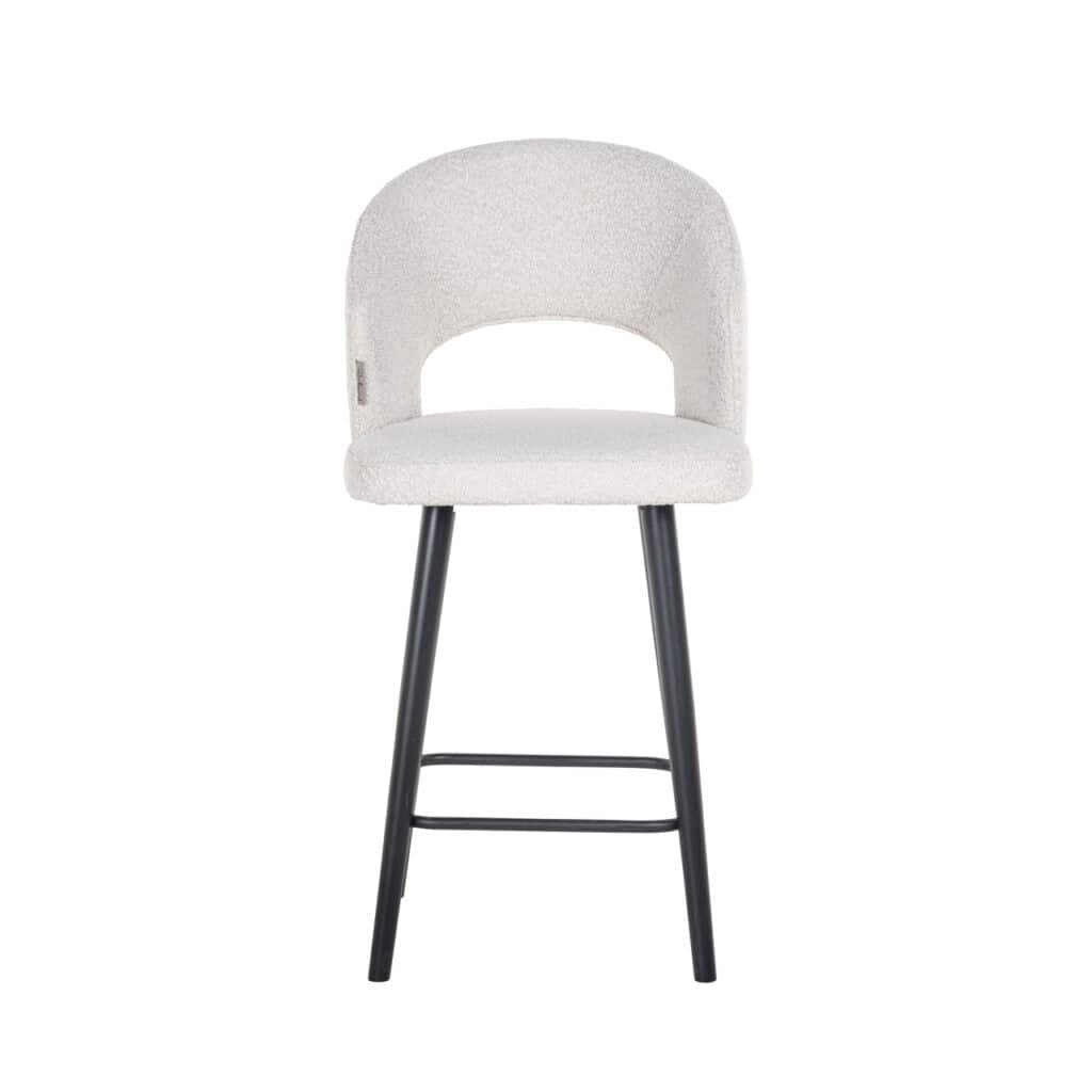 - Counterstoel Savoy white bouclé