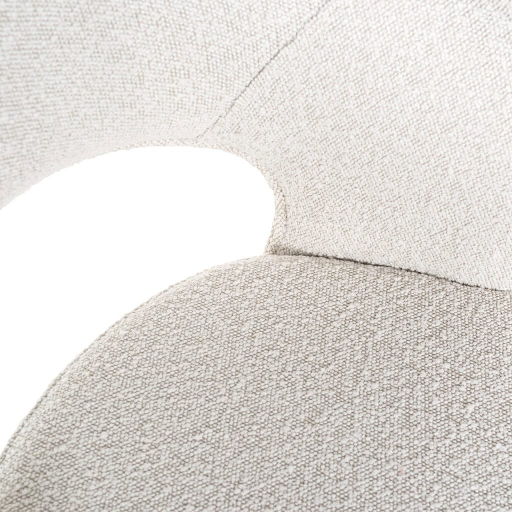 - Counterstoel Savoy white bouclé