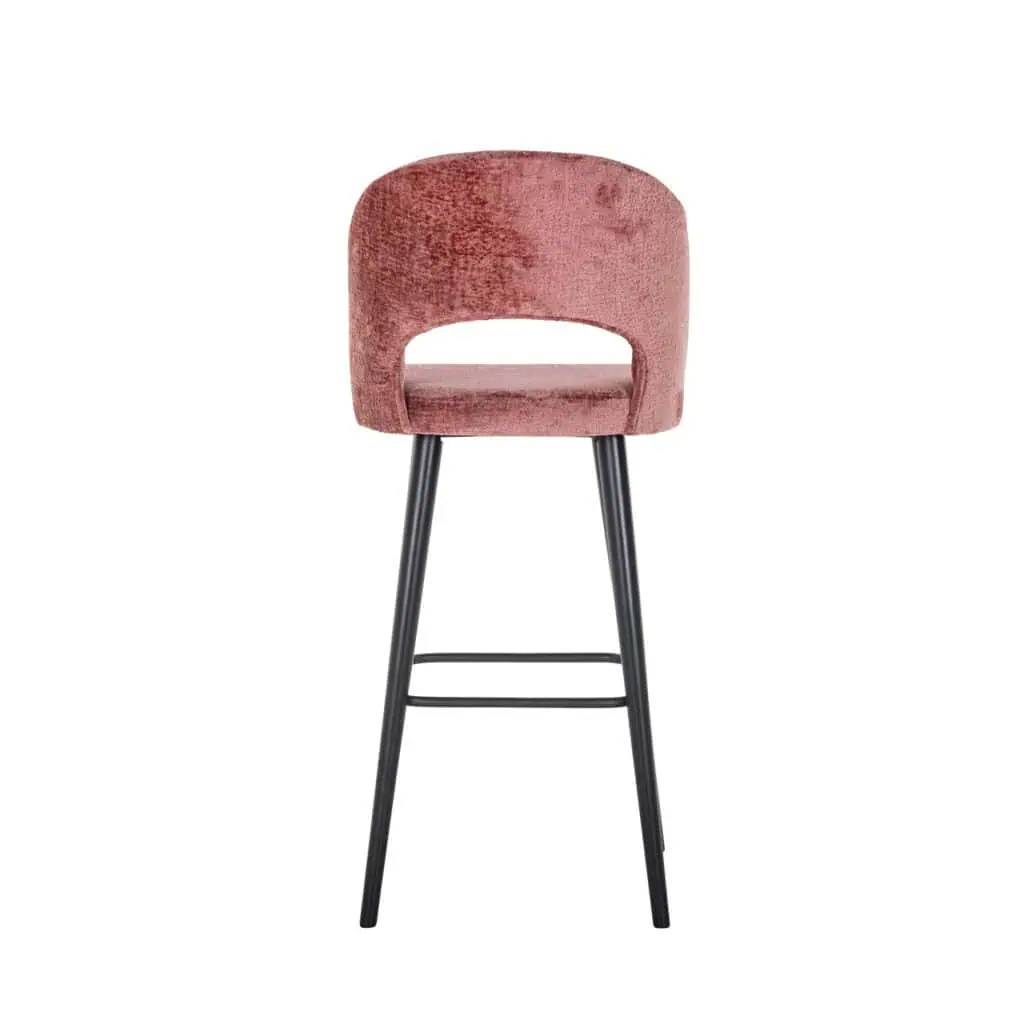 - Barstoel Savoy rose chenille