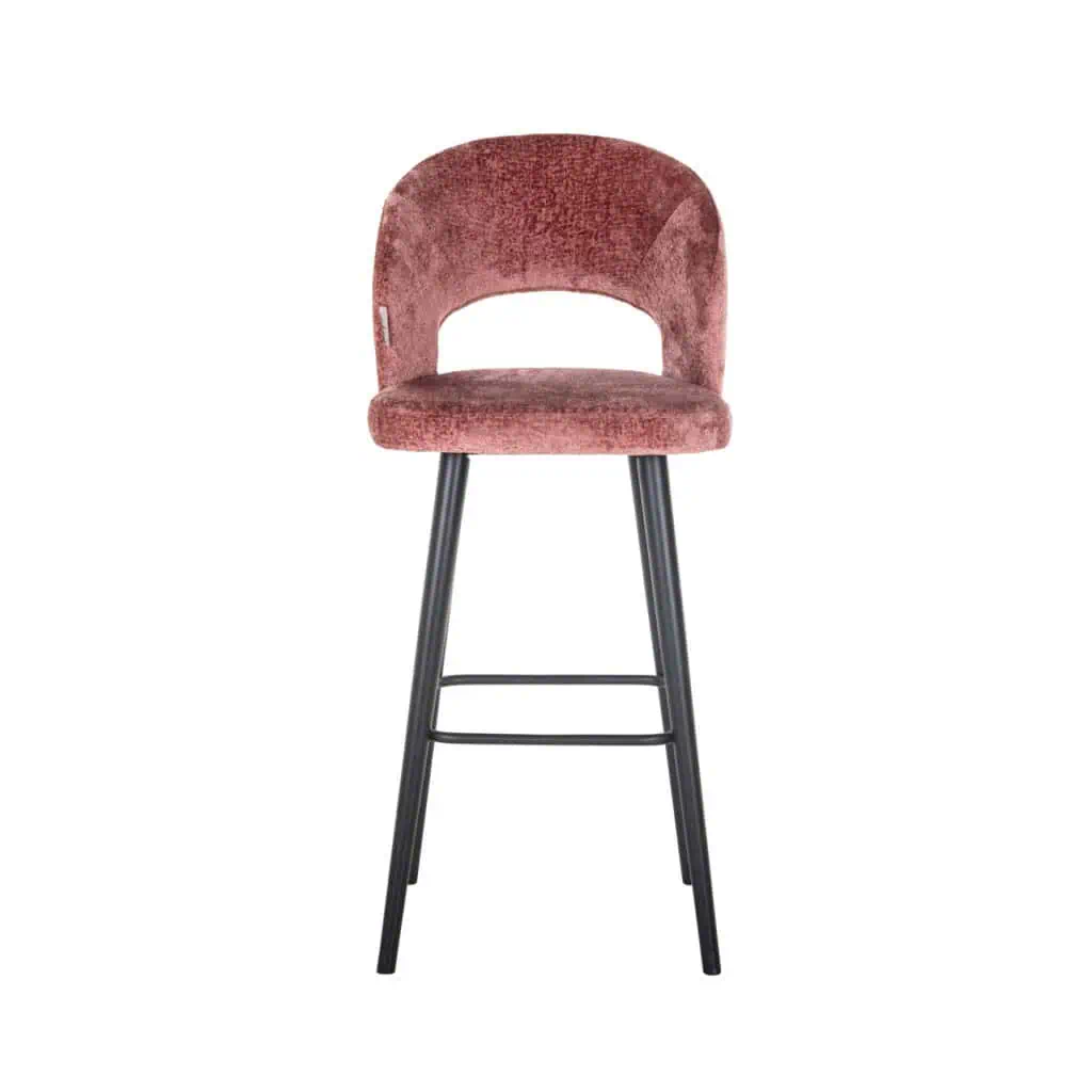 - Barstoel Savoy rose chenille