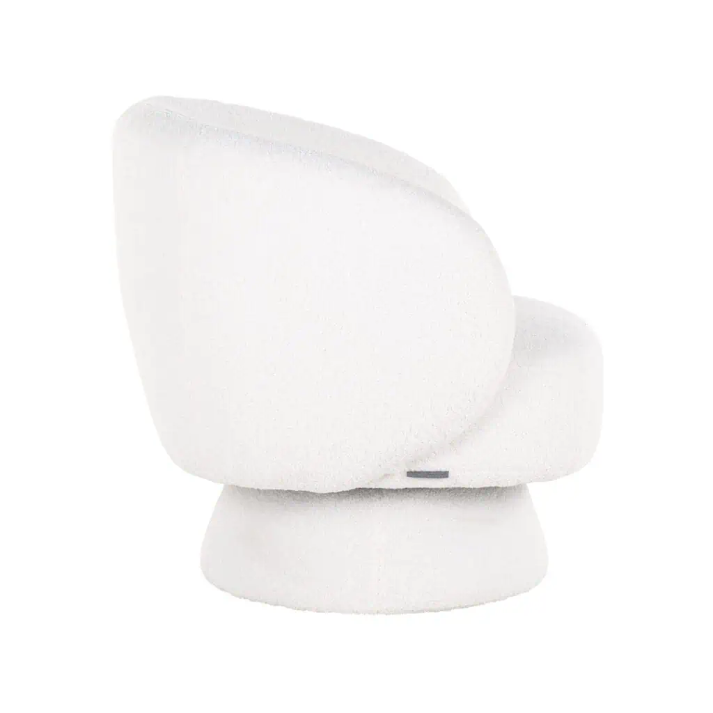 - Lounge stoel Senna white furry