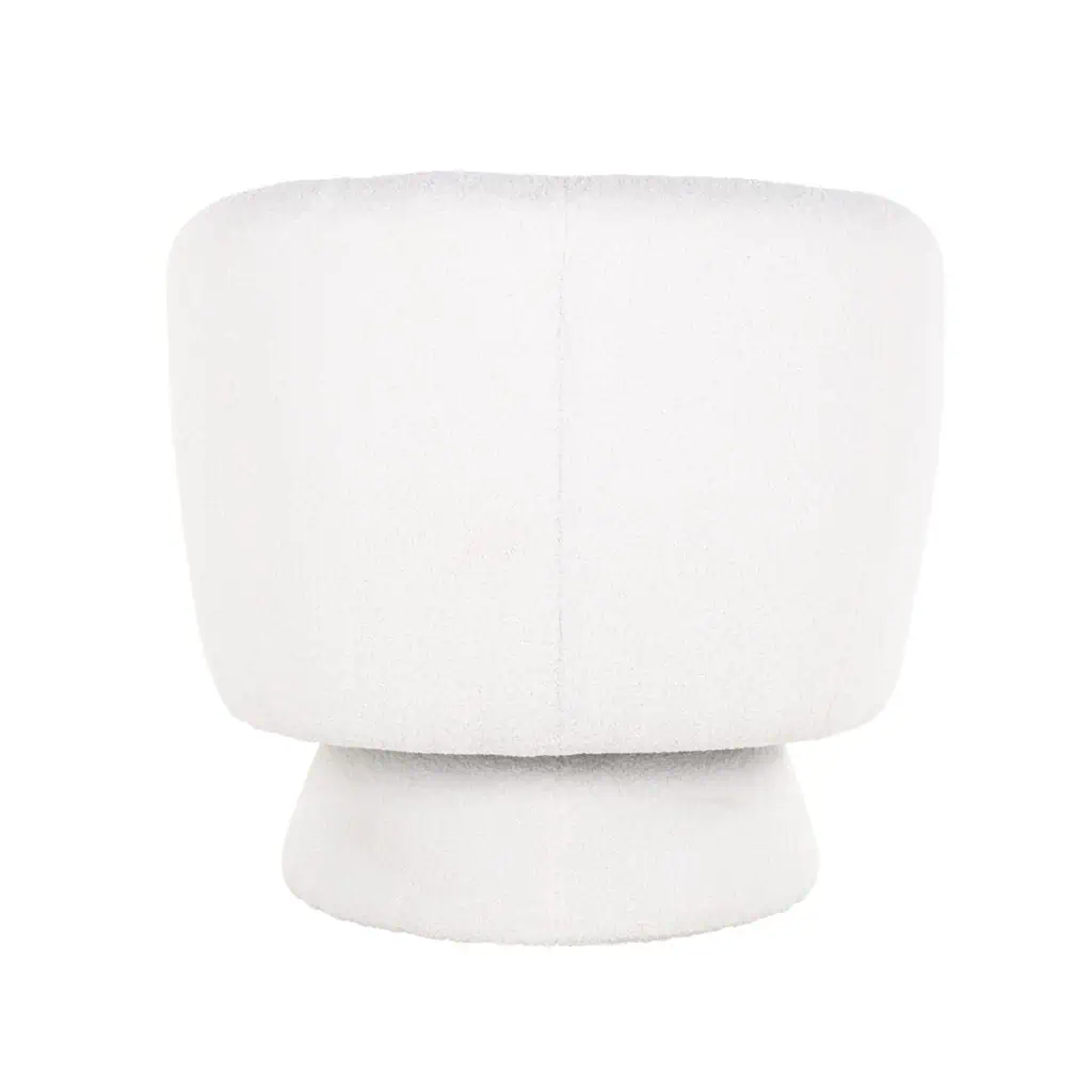 - Lounge stoel Senna white furry