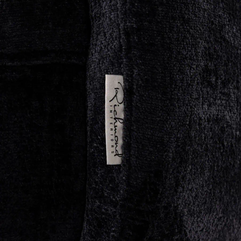 - Lounge stoel Turner black chenille