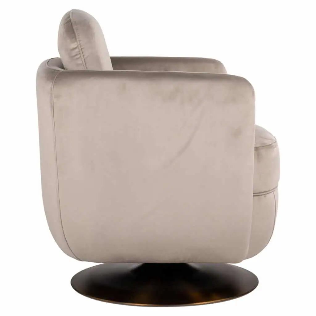 - Eetkamerstoel Turner khaki velvet fire retardant