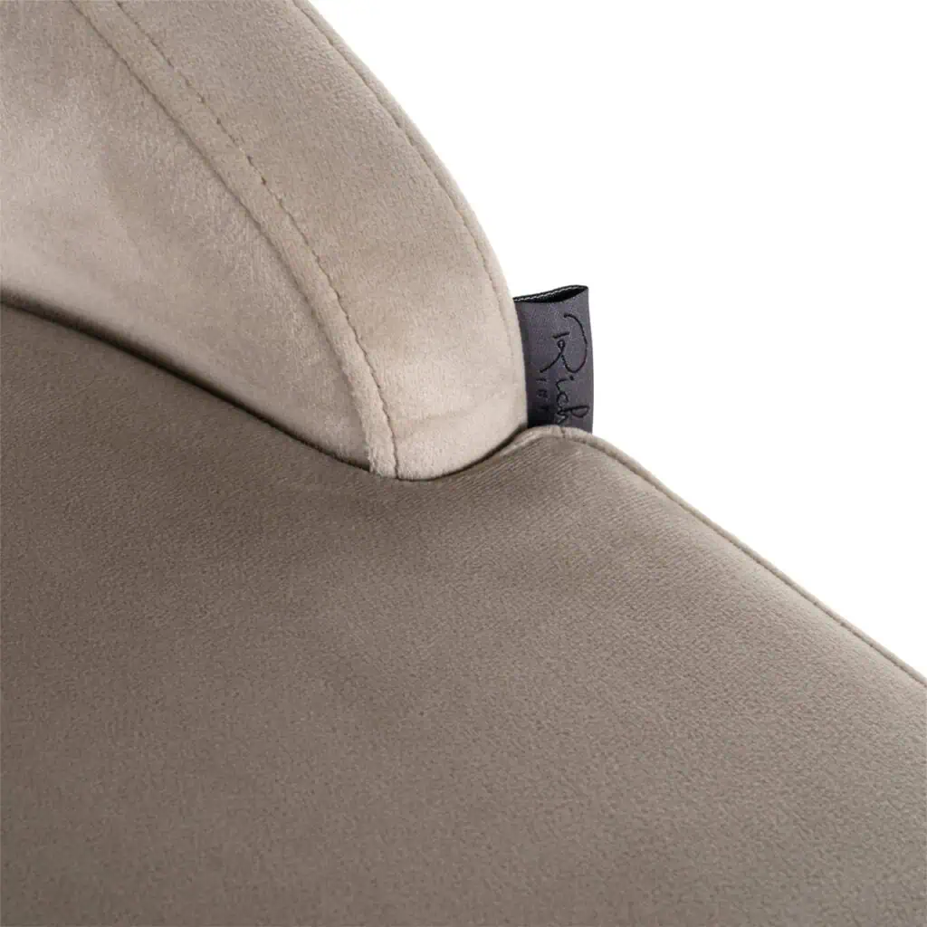 - Barstoel Bolton khaki velvet brushed gold fire retardant (Set of 2)