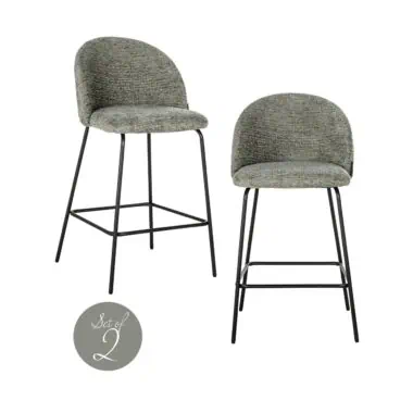 - Chaise de comptoir Alyssa thyme fusion (Lot de 2)