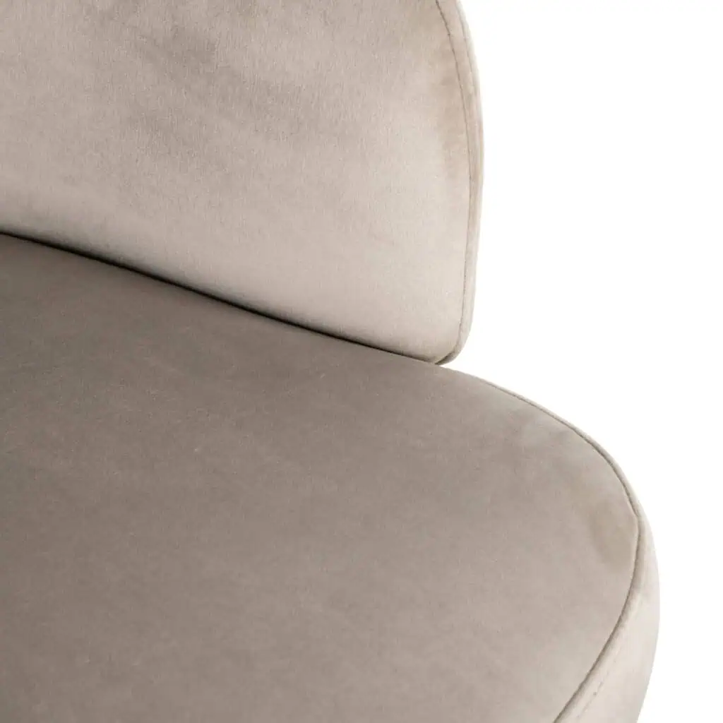 - Eetkamerstoel Amphara khaki velvet fire retardant