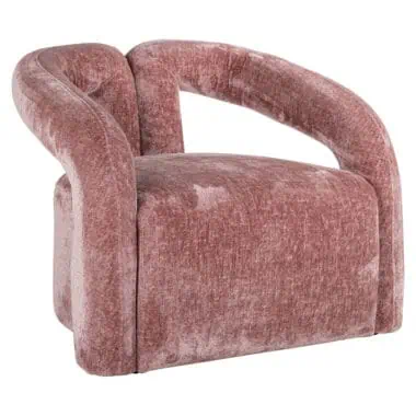 - Lounge stoel Dana rose chenille