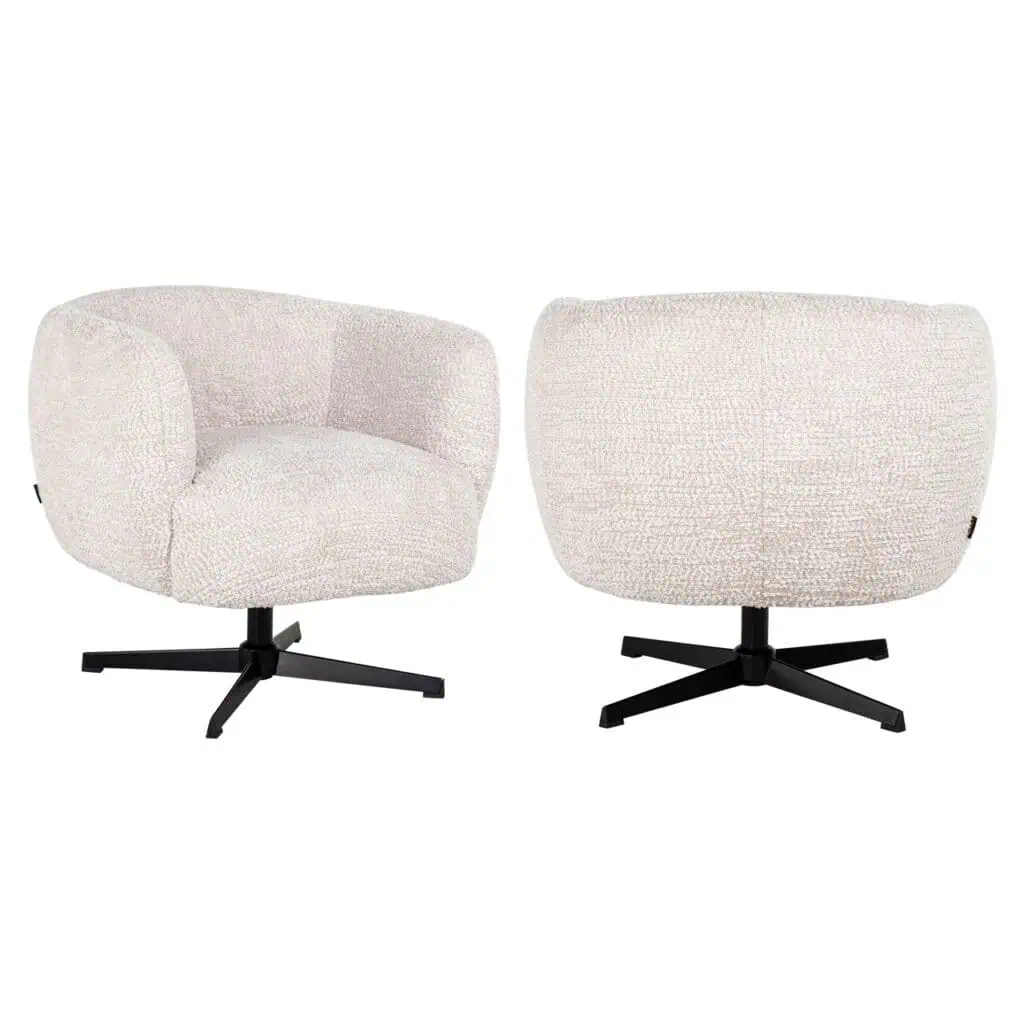 - Lounge stoel Estelle lovely cream