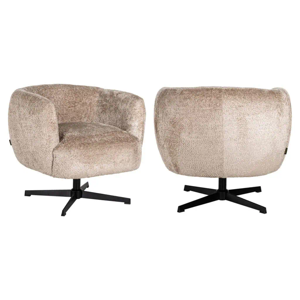 - Lounge stoel Estelle sheep natural
