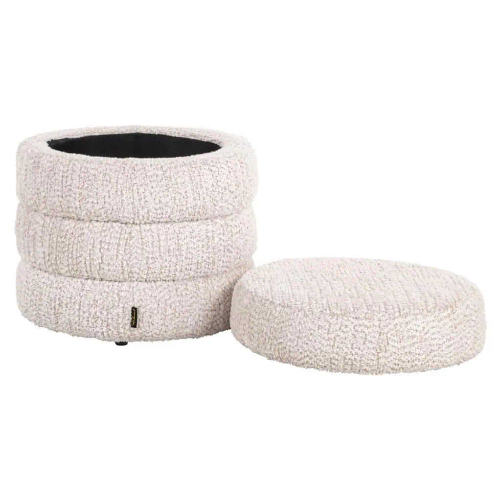 - Poef & Voetenbank Adele lovely cream
