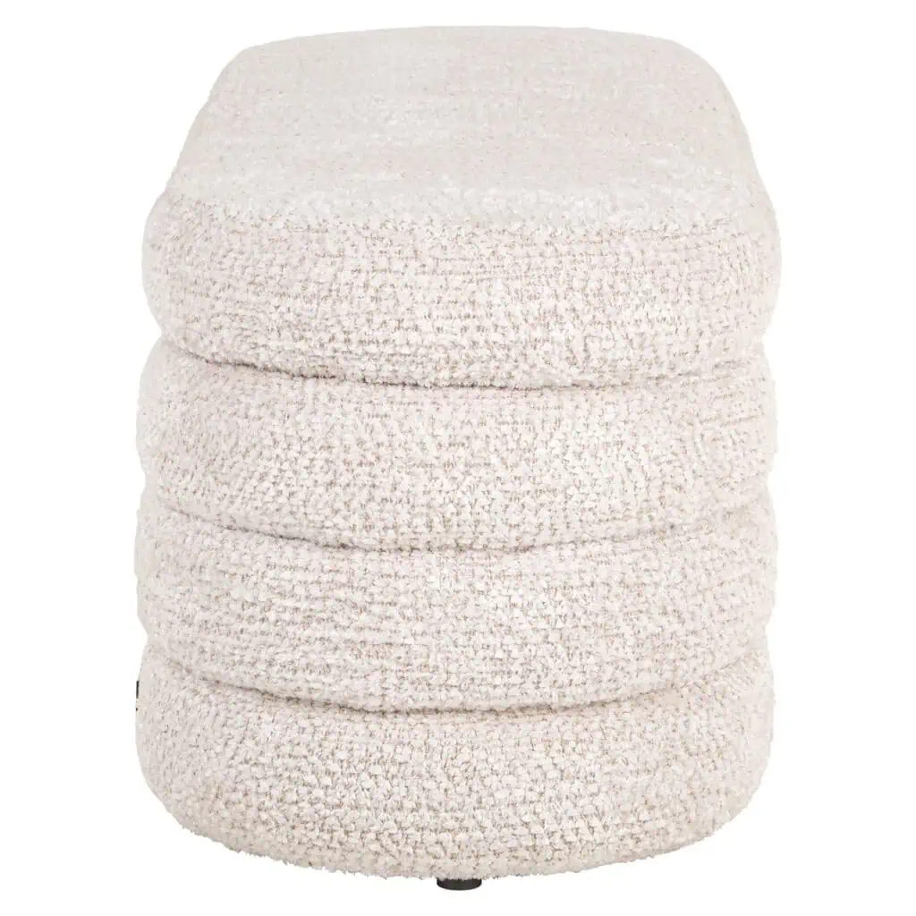 - Poef & Voetenbank Camile lovely cream