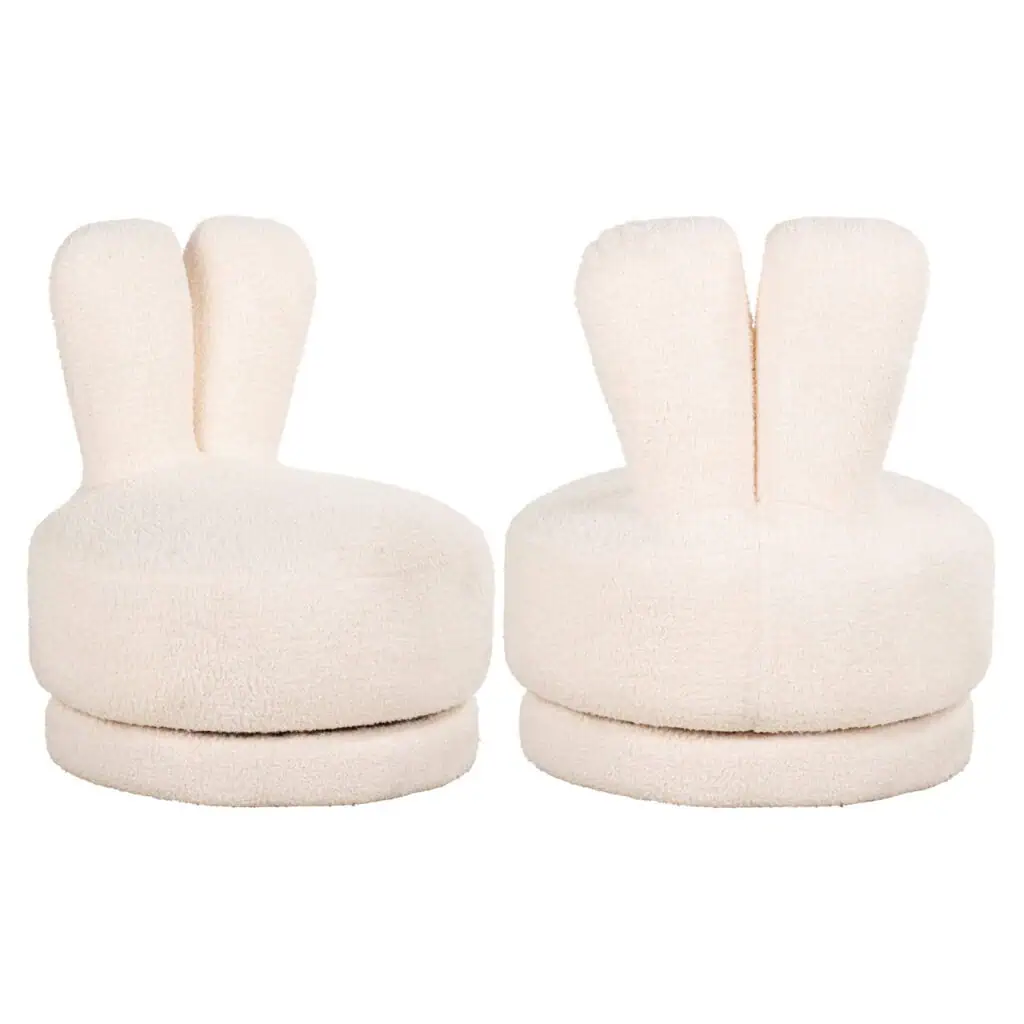 - Lounge stoel Bunny teddy white kids