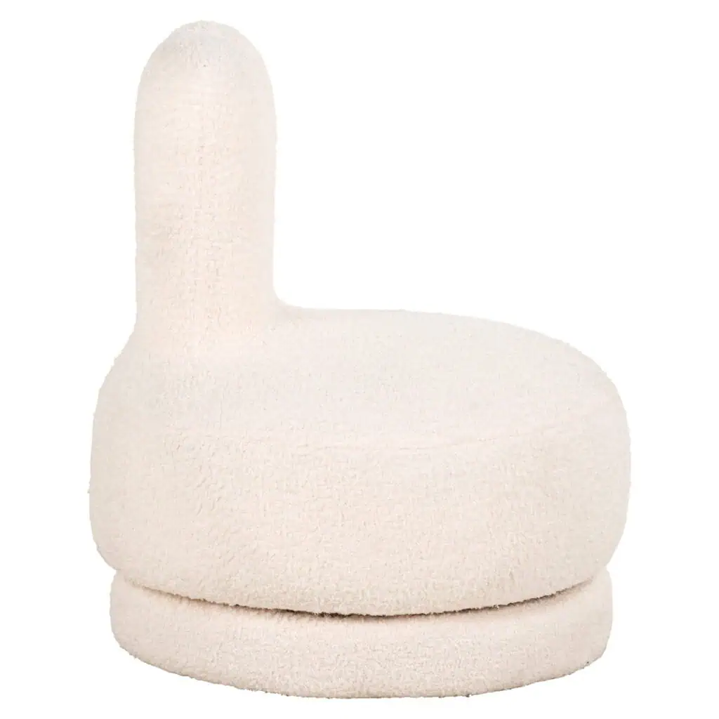- Lounge stoel Bunny teddy white kids