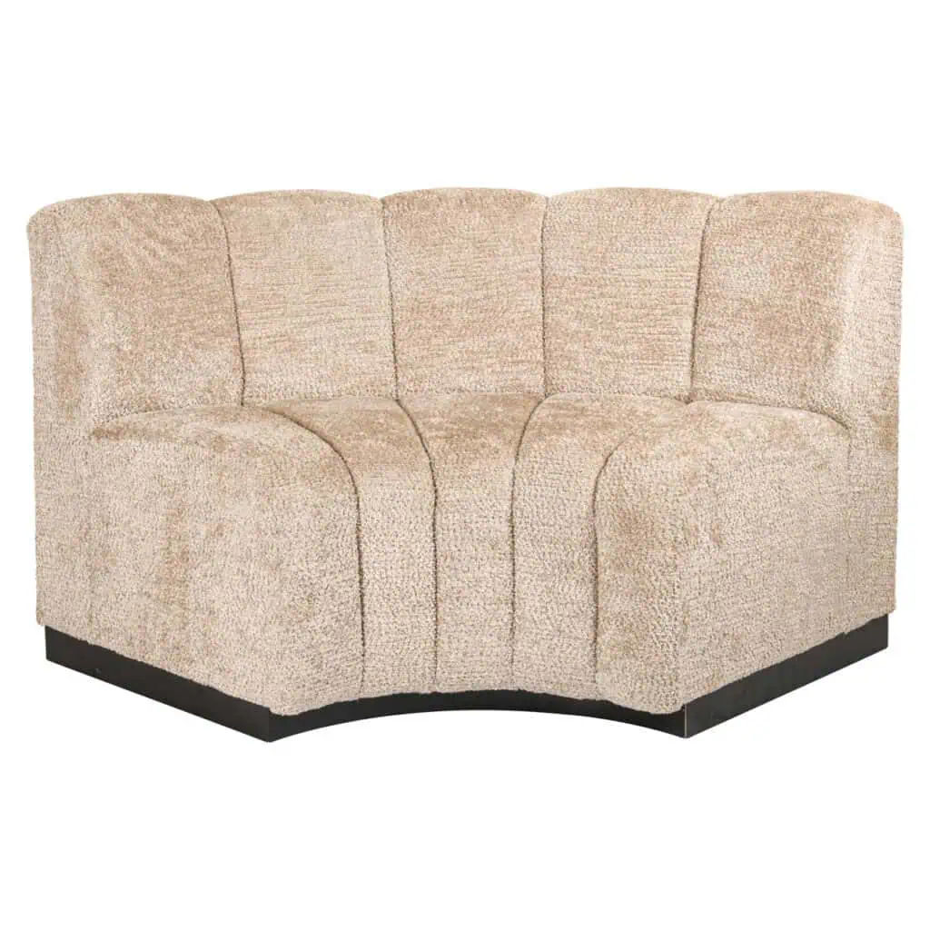 - Eetkamer bank Hillpark lovely beige round corner