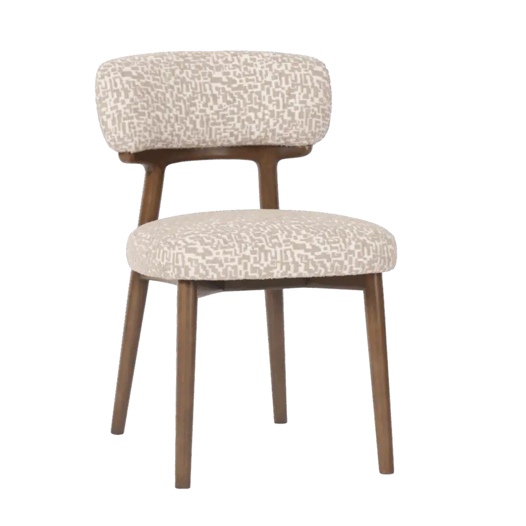 - Eetkamerstoel Basker natural geo (Set of 2)