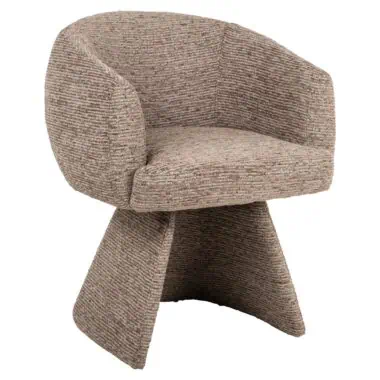 - Eetkamerstoel Quiriro mocca linear swivel
