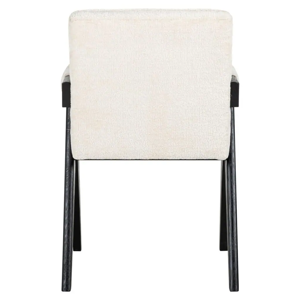 - Eetkamerstoel Cooper white chenille