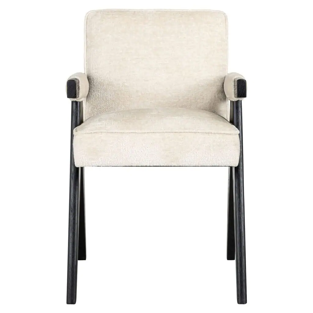 - Eetkamerstoel Cooper white chenille