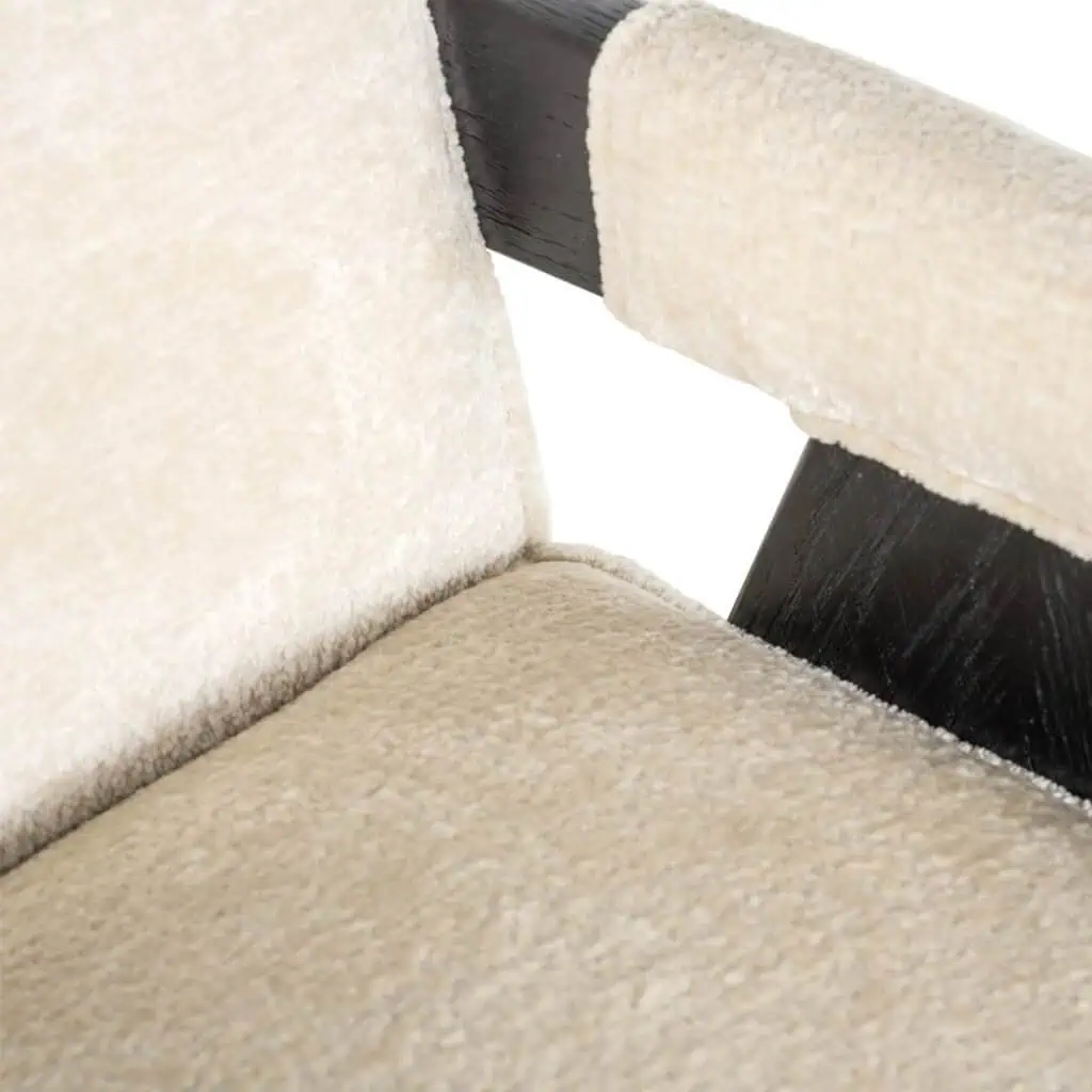 - Eetkamerstoel Cooper white chenille