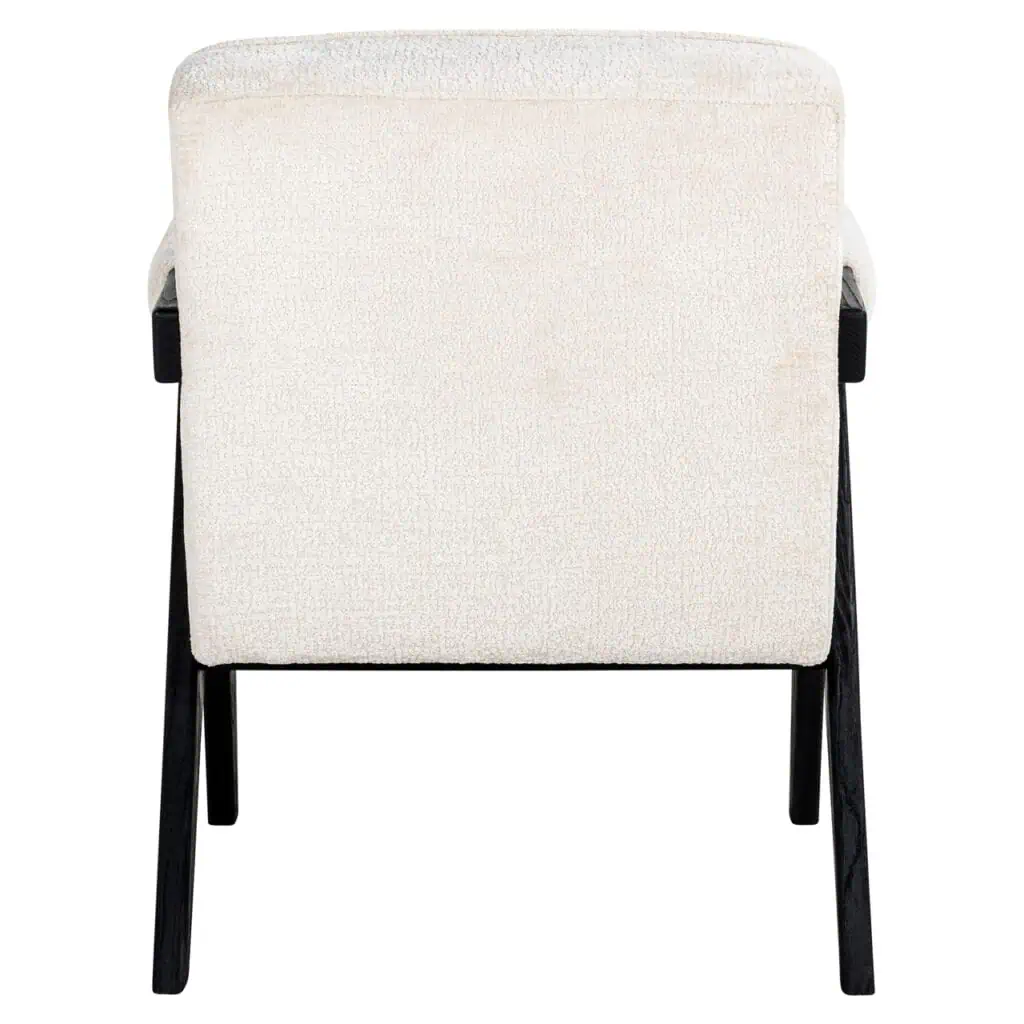 - Lounge stoel Cooper white chenille