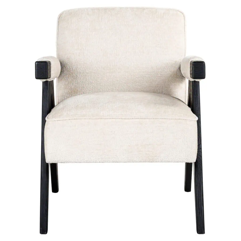 - Lounge stoel Cooper white chenille
