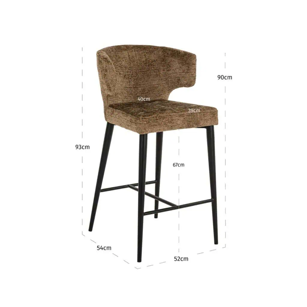 - Counterstoel Taylor brandy fusion fire retardant