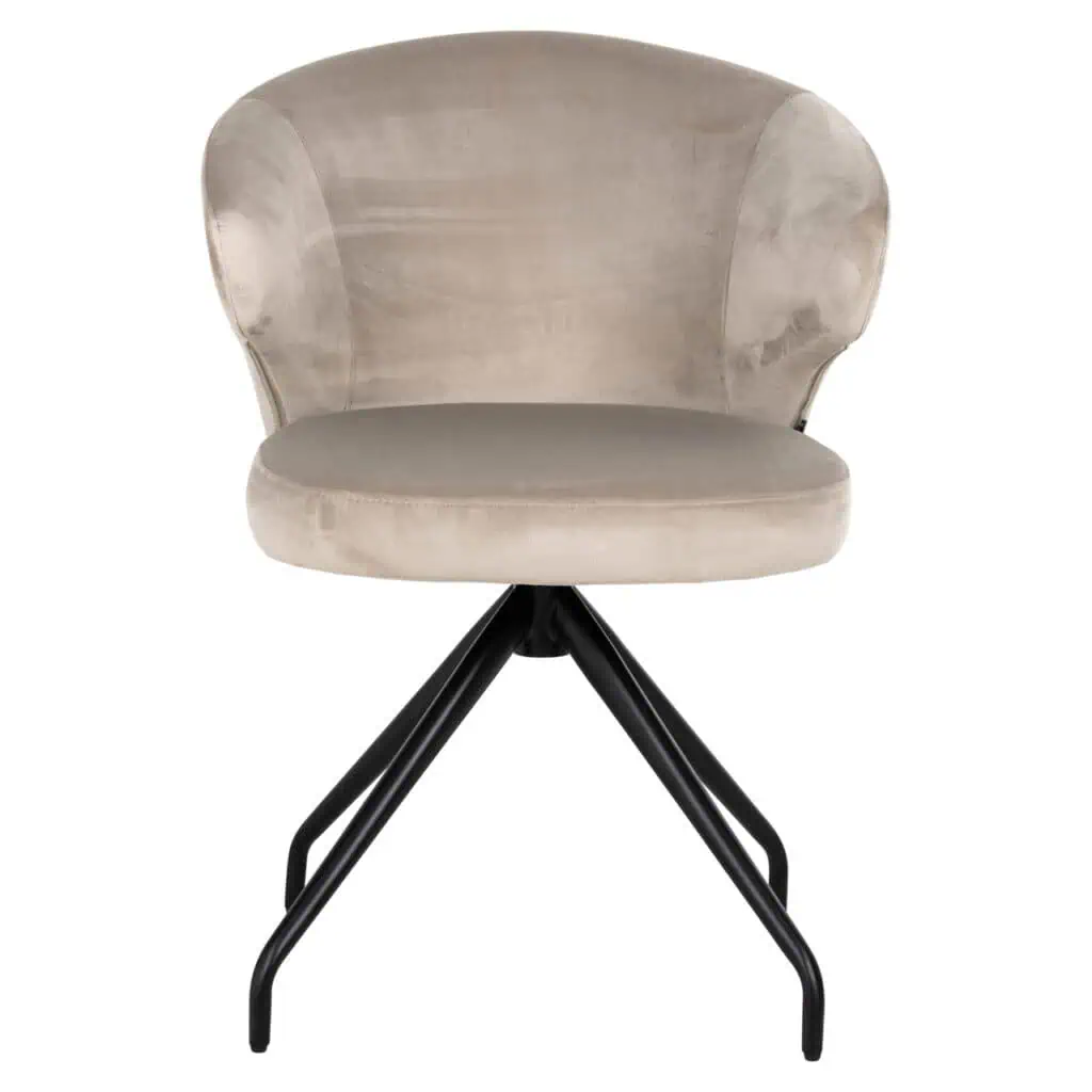 - Eetkamerstoel Milly khaki velvet