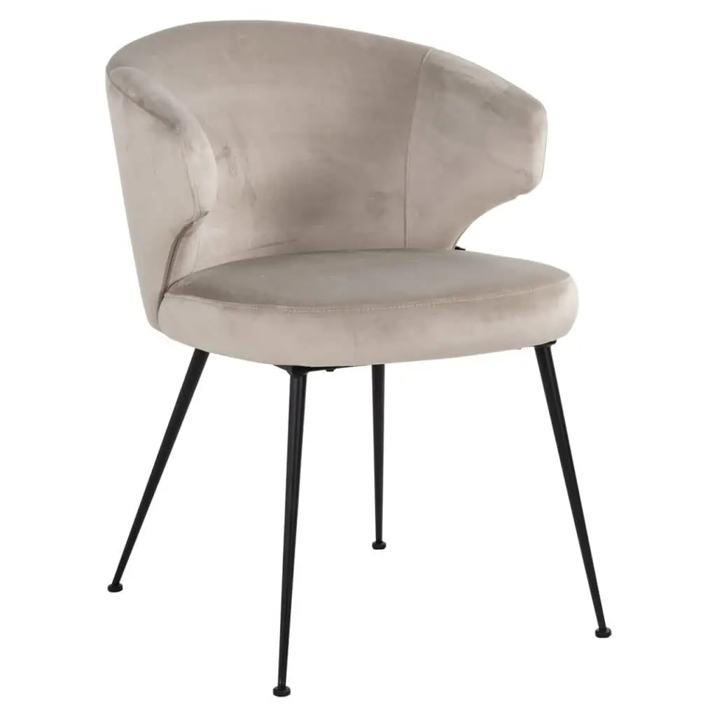 - Eetkamerstoel Xandra khaki velvet