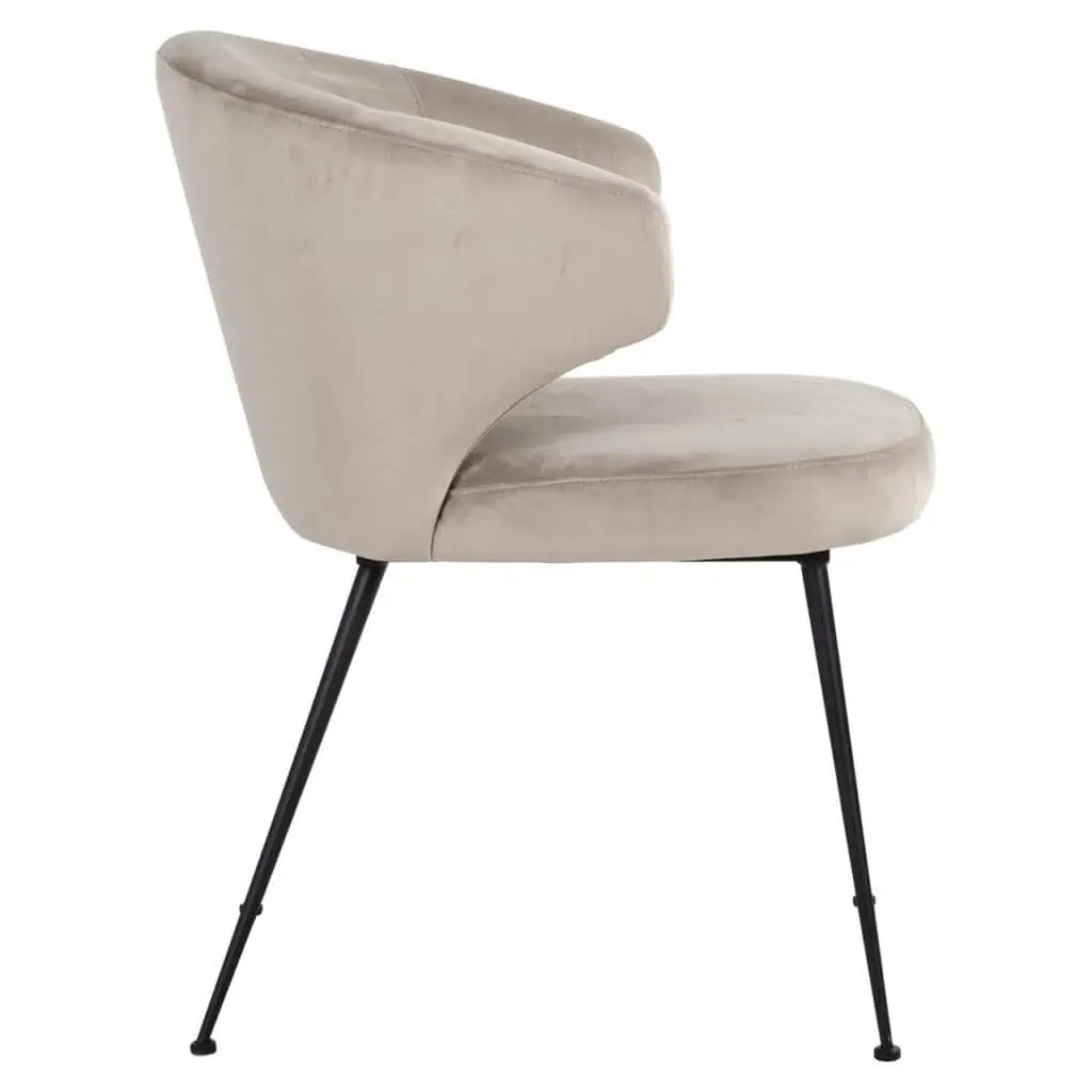 - Eetkamerstoel Xandra khaki velvet