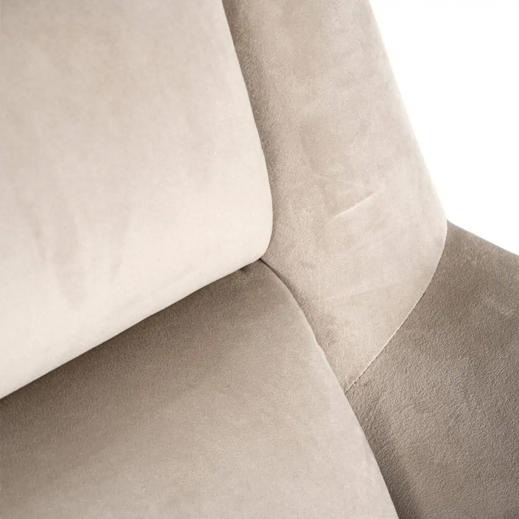 - Lounge stoel Nora khaki velvet