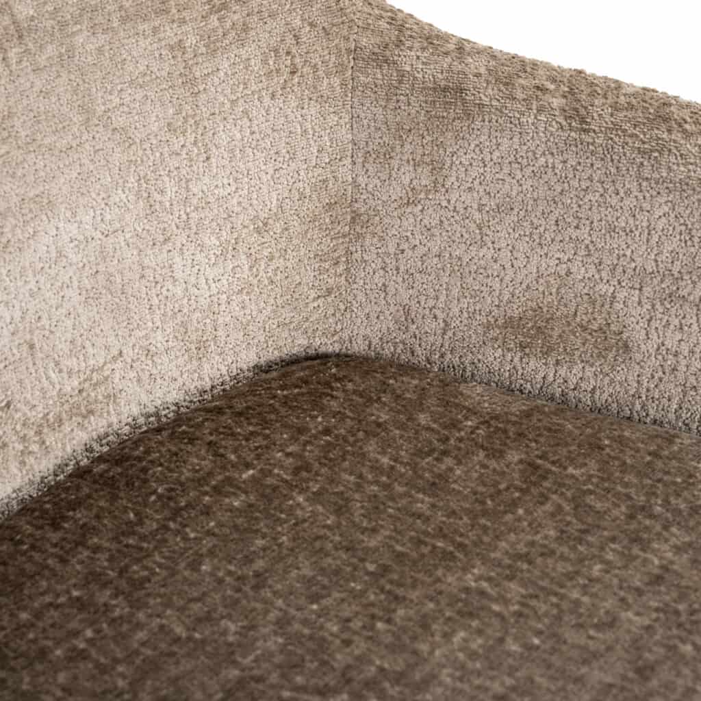 - Eetkamerstoel Marlon taupe chenille