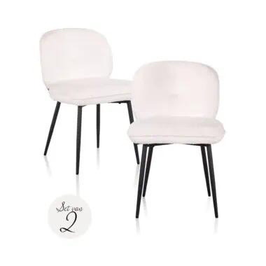 - Eetkamerstoel Kiki sheep white (Set of 2)