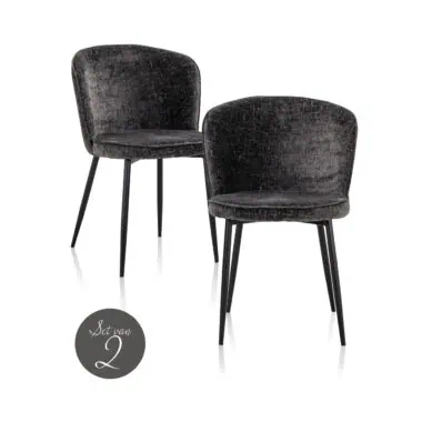 - Eetkamerstoel Sandy graphite island (Set of 2)