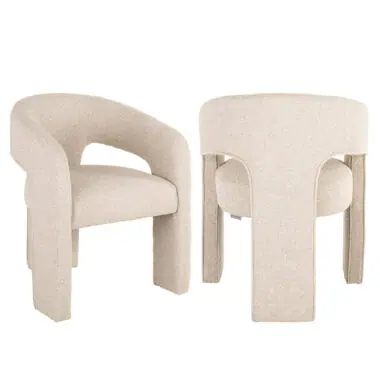 - Eetkamerstoel Belle biscotti fire retardant
