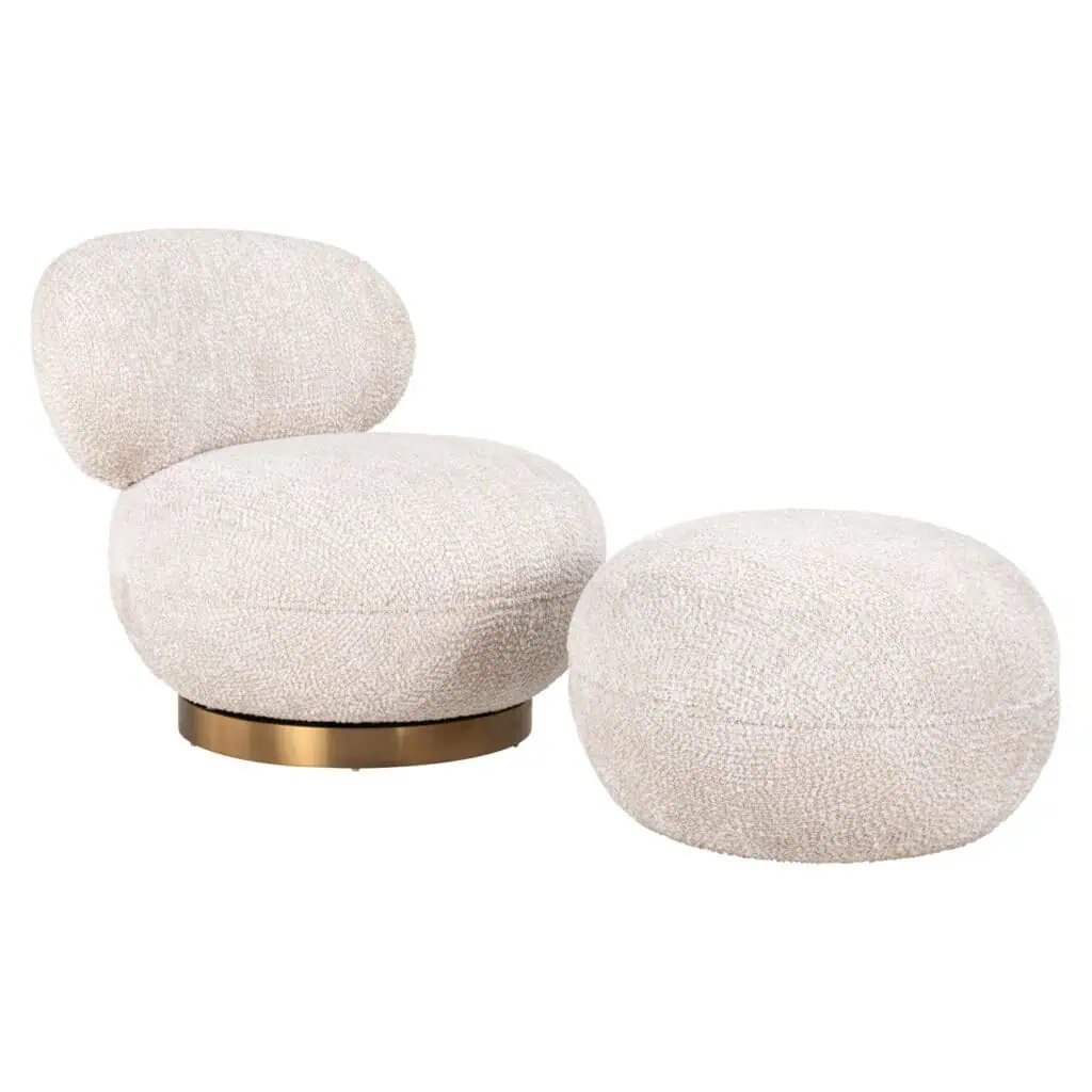 - Lounge stoel Jace lovely cream