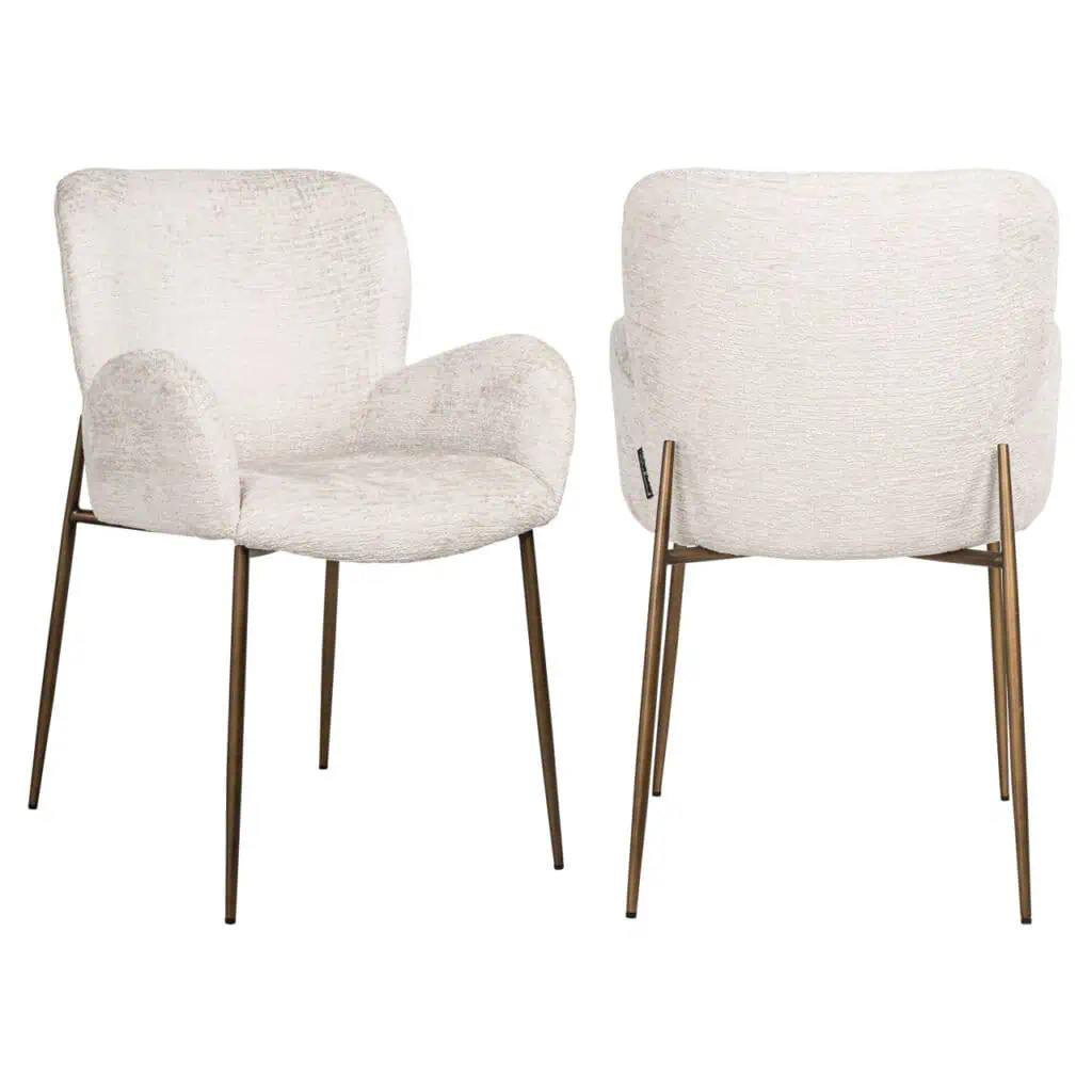 - Eetkamerstoel Amber cream fusion fire retardant