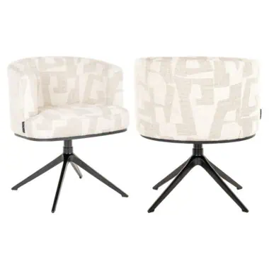 - Eetkamerstoel Cheyenne beige graffic