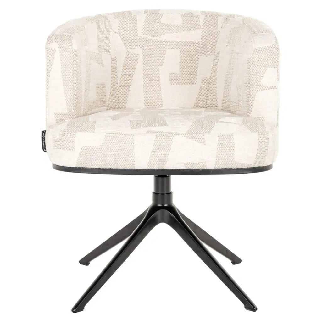 - Eetkamerstoel Cheyenne beige graffic