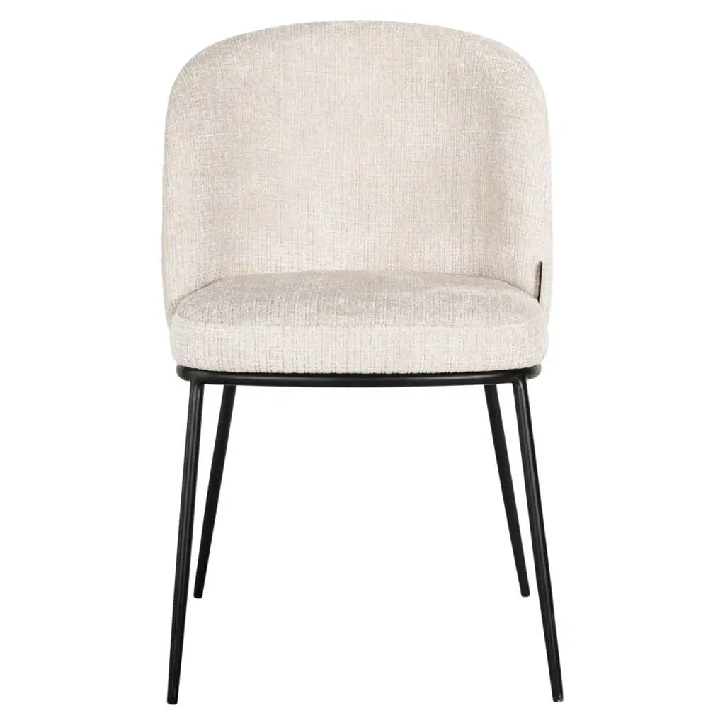 - Eetkamerstoel Elvi niagara beige  fire retardant (Set of 2)
