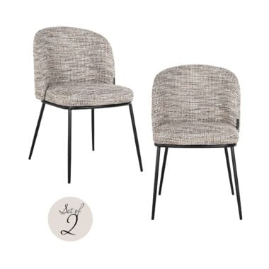 - Eetkamerstoel Elvi trendy nature fire retardant (Set of 2)