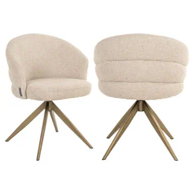 - Eetkamerstoel Zendaya biscotti fire retardant
