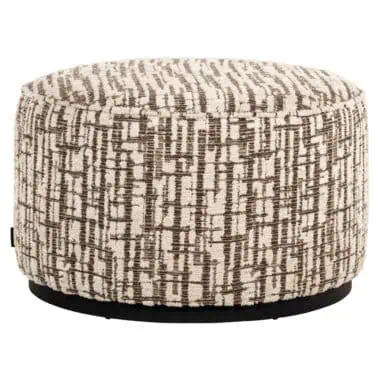 - Poef & Voetenbank Lexie cream 70Ø