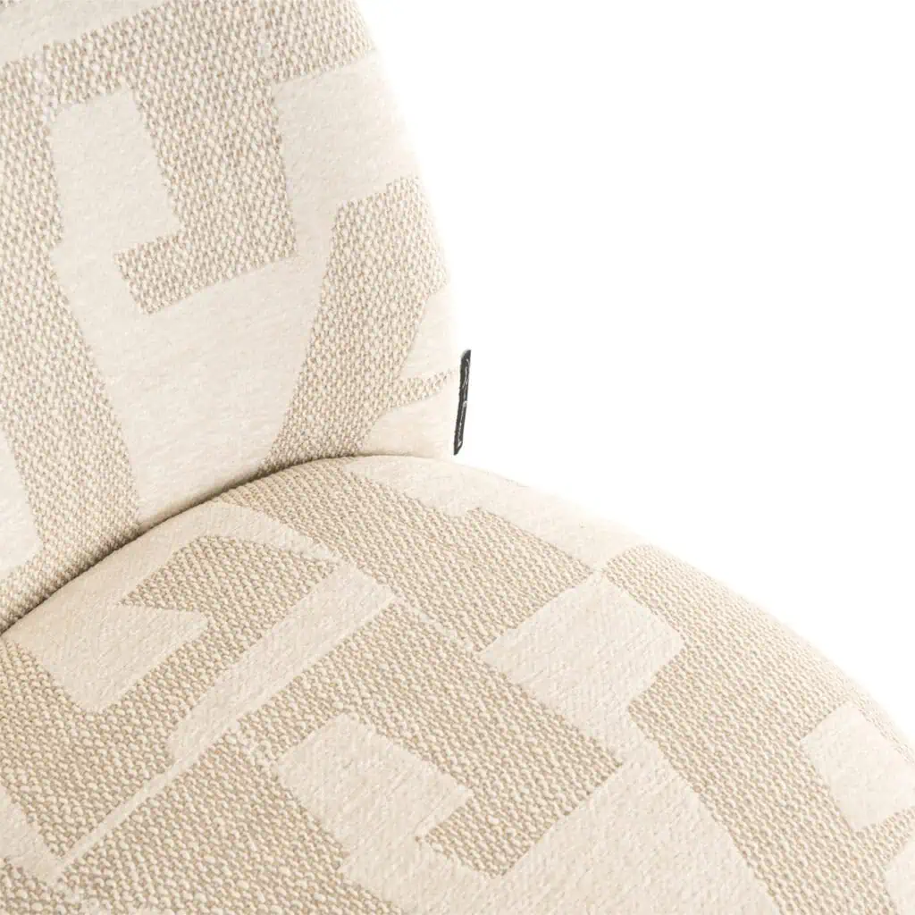 - Eetkamerstoel Lana beige graffic (Set of 2)
