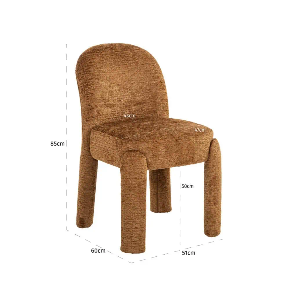 - Eetkamerstoel Brandi cognac fusion (Set of 2)