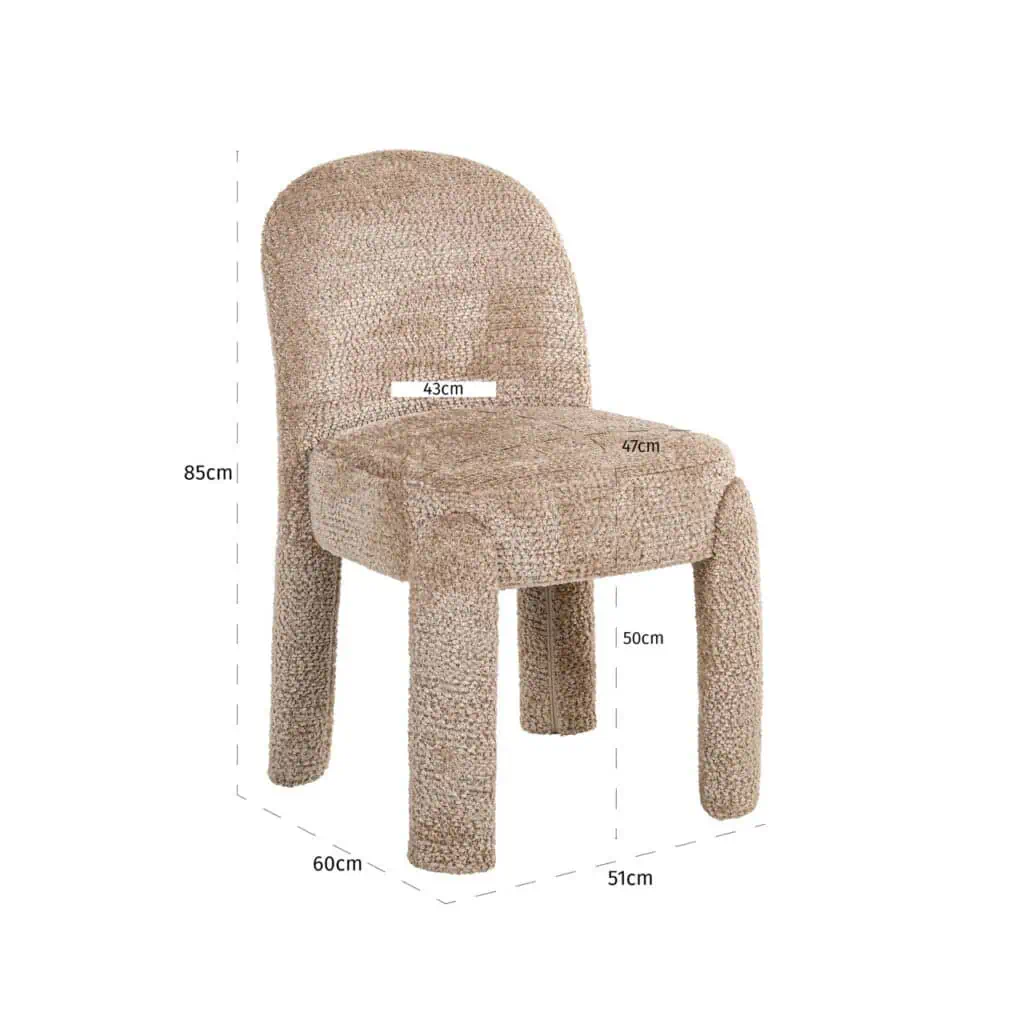 - Eetkamerstoel Brandi lovely beige (Set of 2)