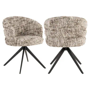 - Eetkamerstoel Serenity brown omara fire retardant